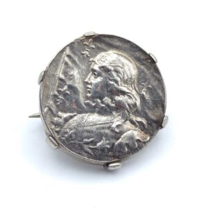 Antique Joan of Arc Silver Medal