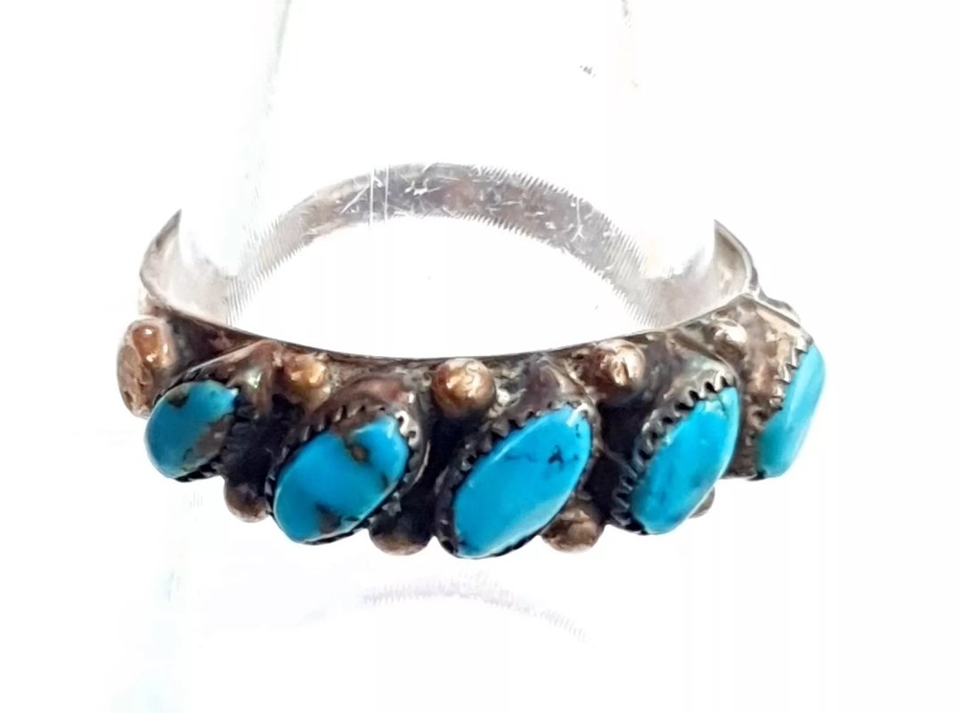 Native American Turquoise Ring Sterling Silver