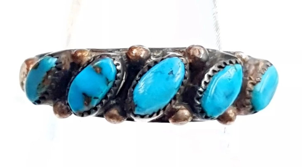 Native American Turquoise Ring Sterling Silver