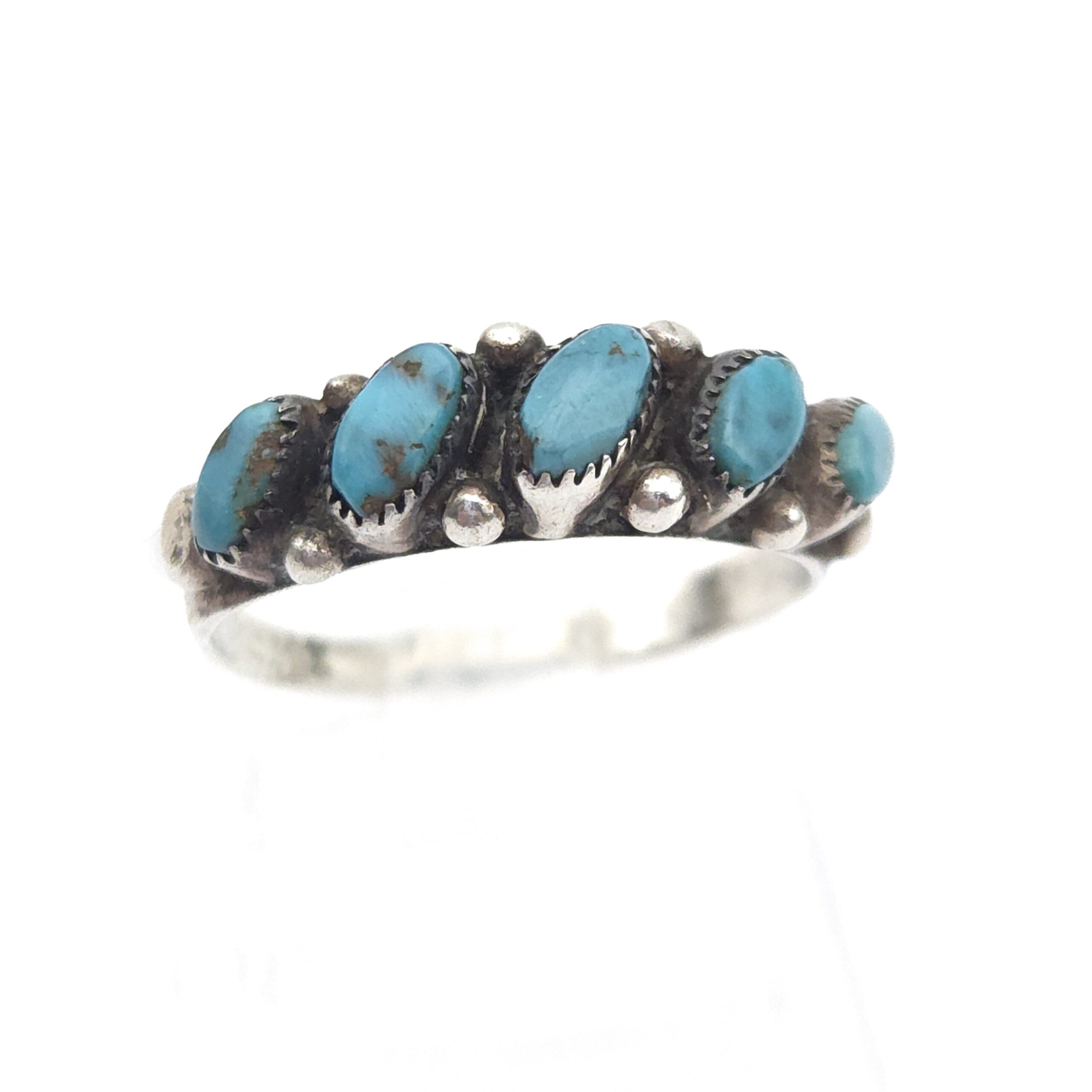 Native American Turquoise Ring Sterling Silver