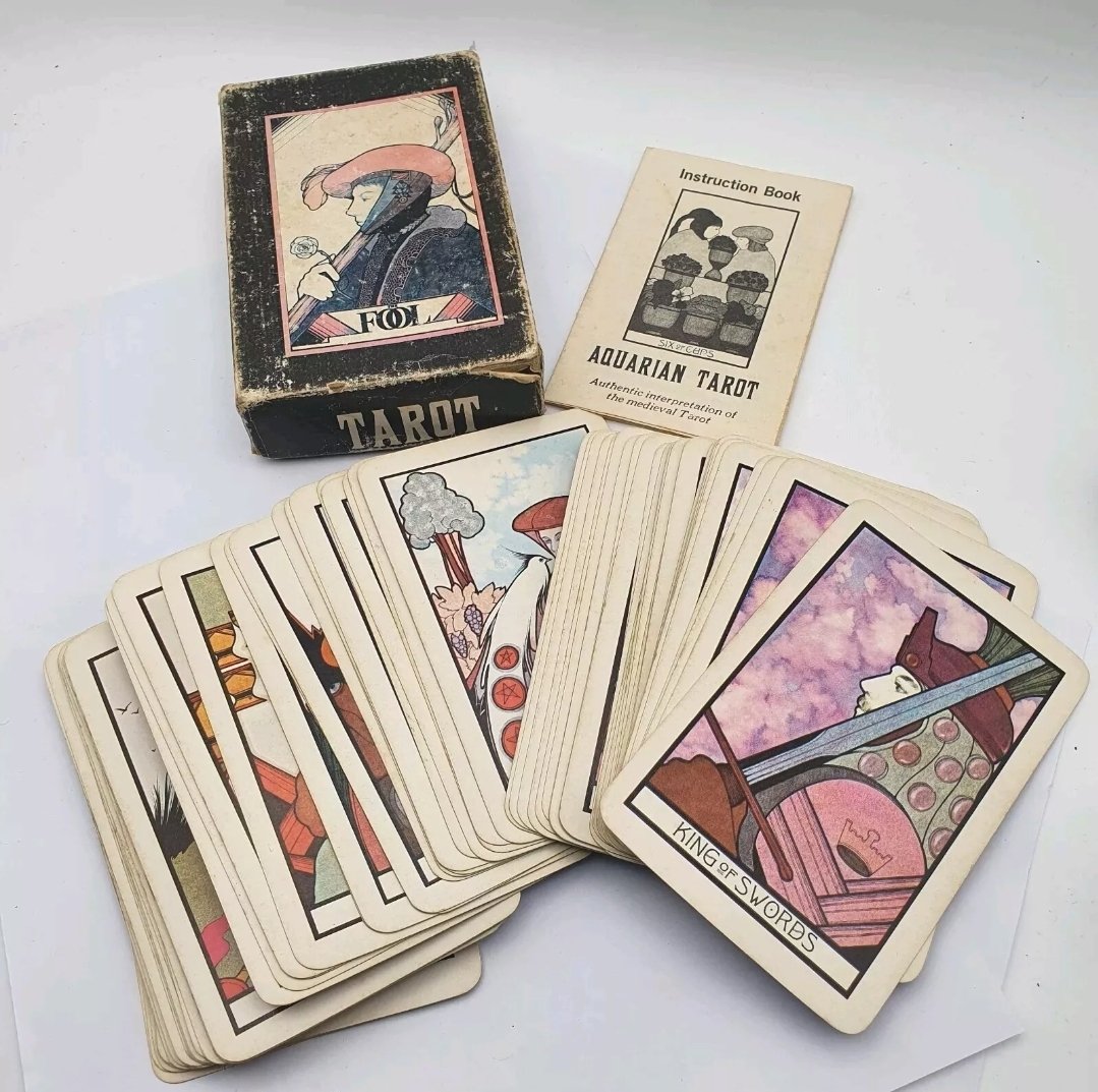 Vintage Aquarian Tarot Cards 1975 by David Palladium