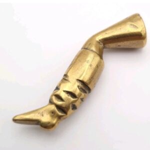 Antique Georgian Leg Pipe Tamper in Brass