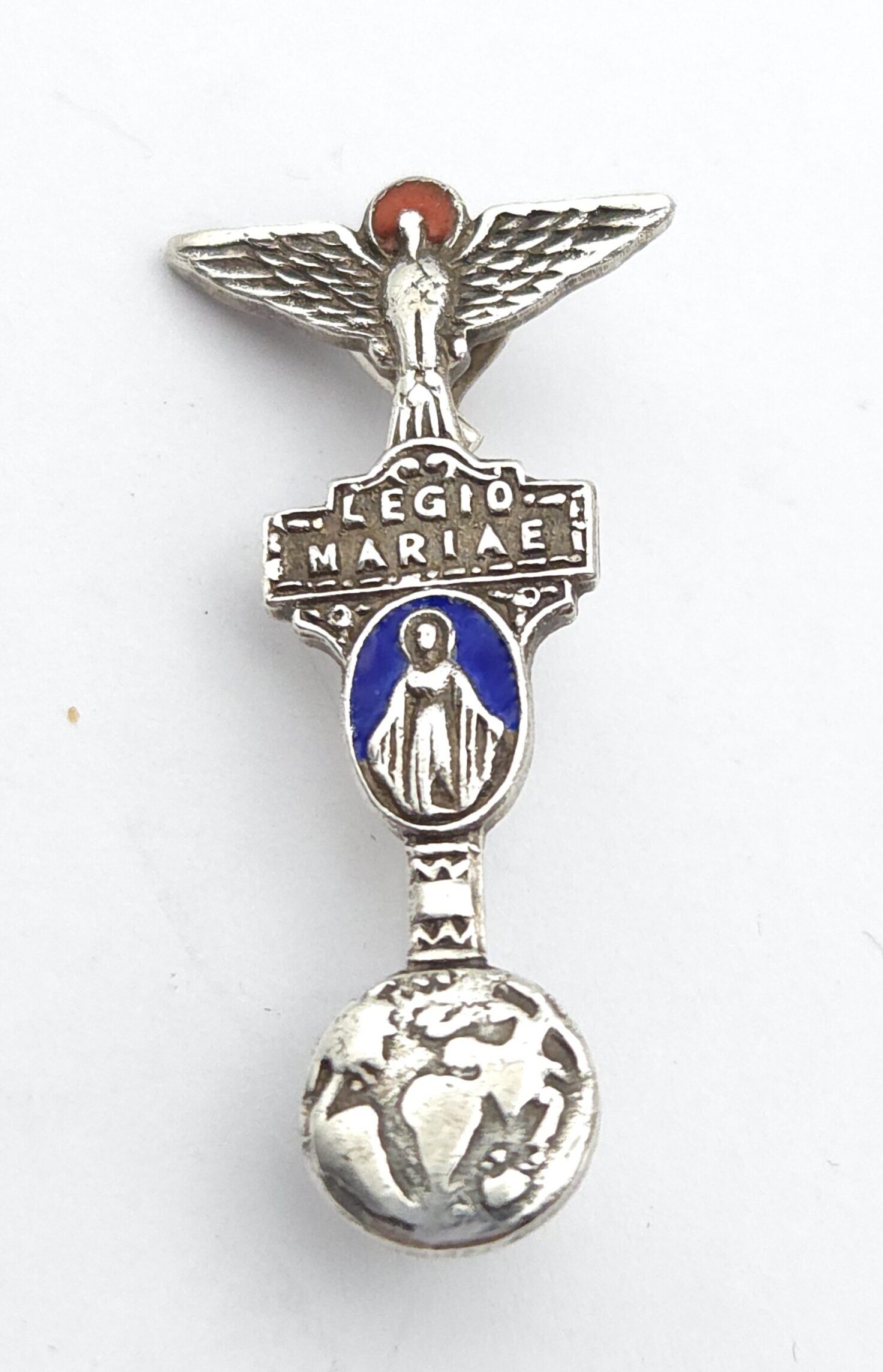Sterling Silver Religious Brooch Legion of Mary Hallmarked Dublin