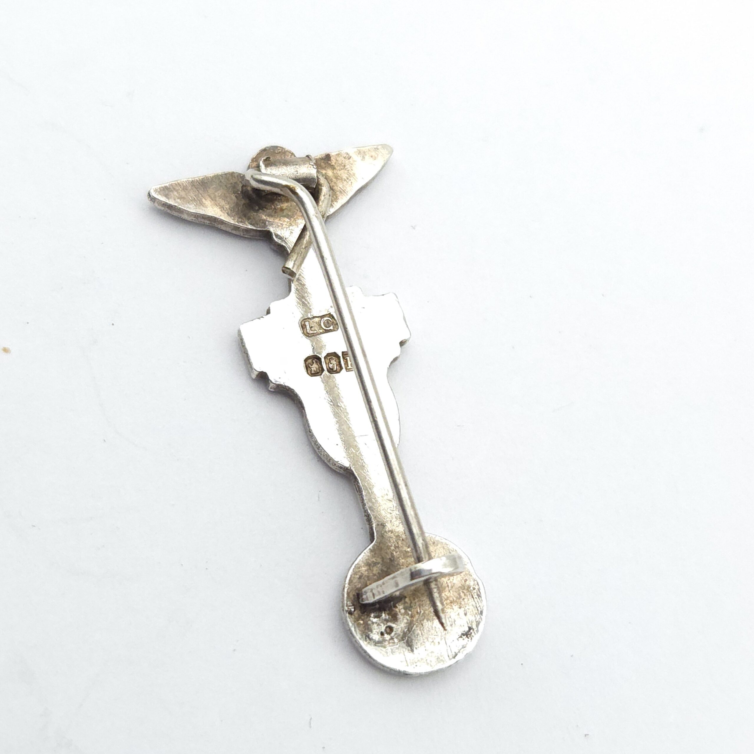Sterling Silver Religious Brooch  Legion of Mary Hallmarked Dublin 1952 - Image 4