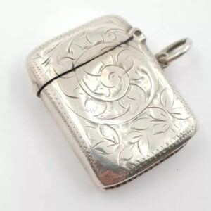 Edwardian Silver Vesta Case Hallmarked Joseph Glosters