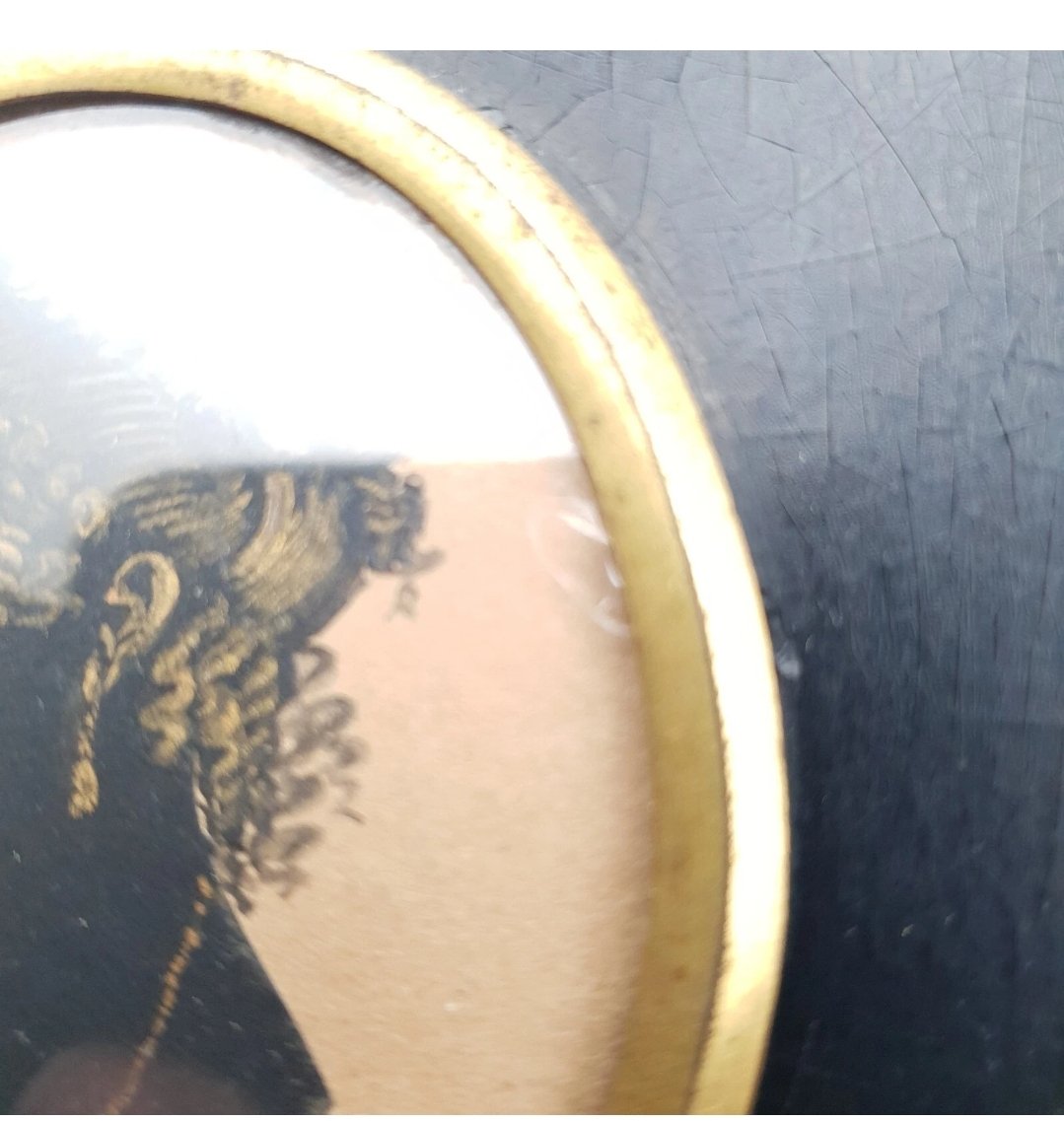 Antique Silhouette Portrait of a Lady