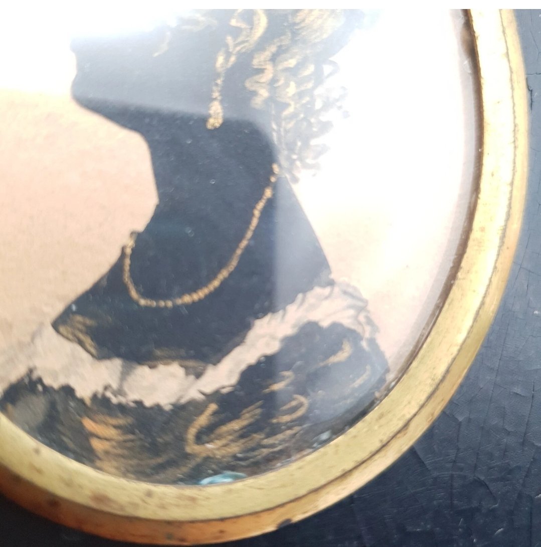 Antique Silhouette Portrait of a Lady