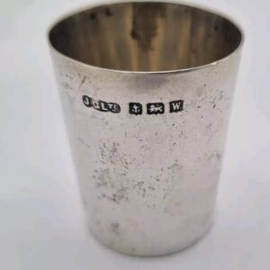 Antique Solid Silver Tot Cup Joseph Gloster