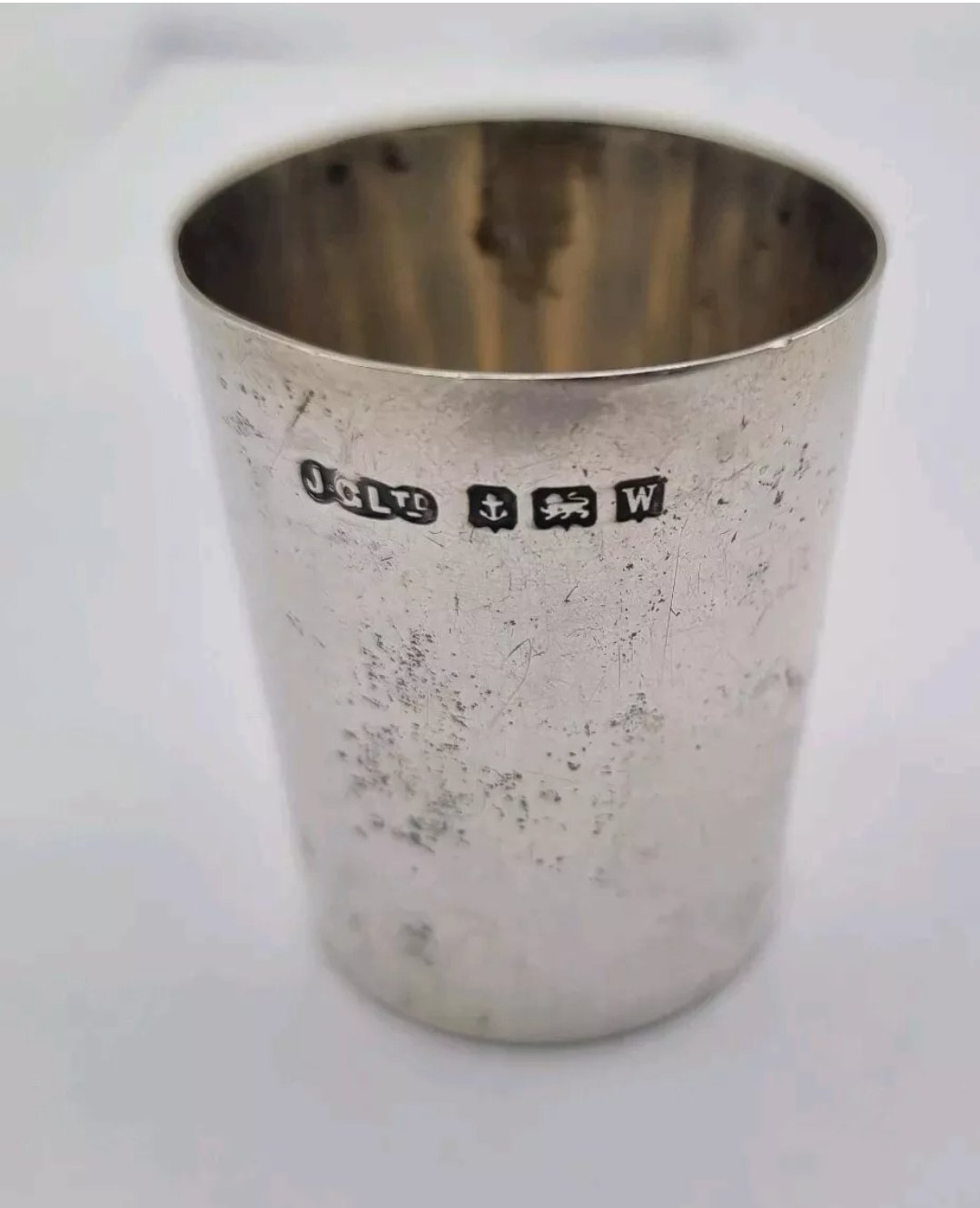 Antique Solid Silver Tot Cup Joseph Gloster