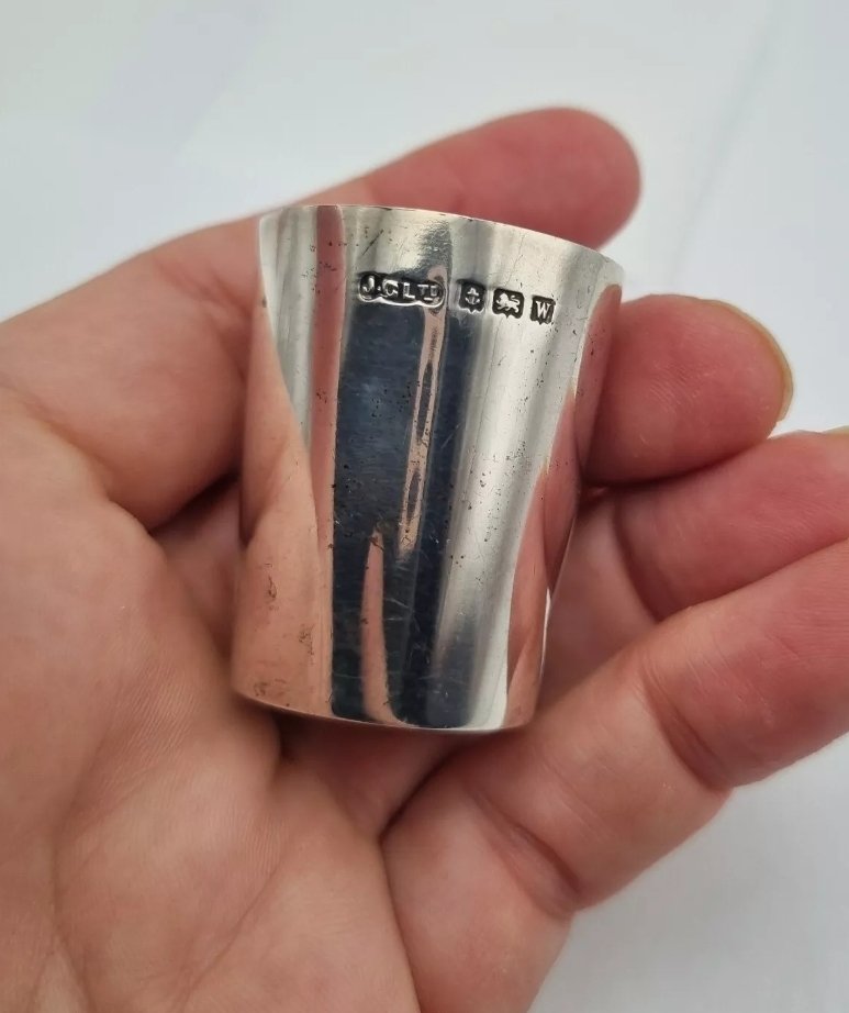 Antique Solid Silver Tot Cup Joseph Gloster