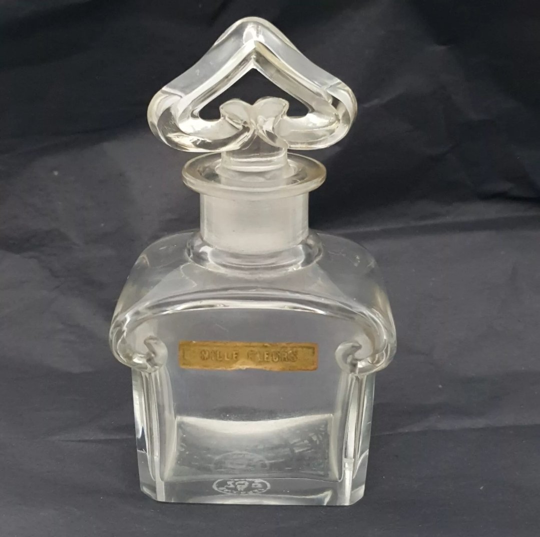 Antique Baccarat Crystal Bottle Guerlain