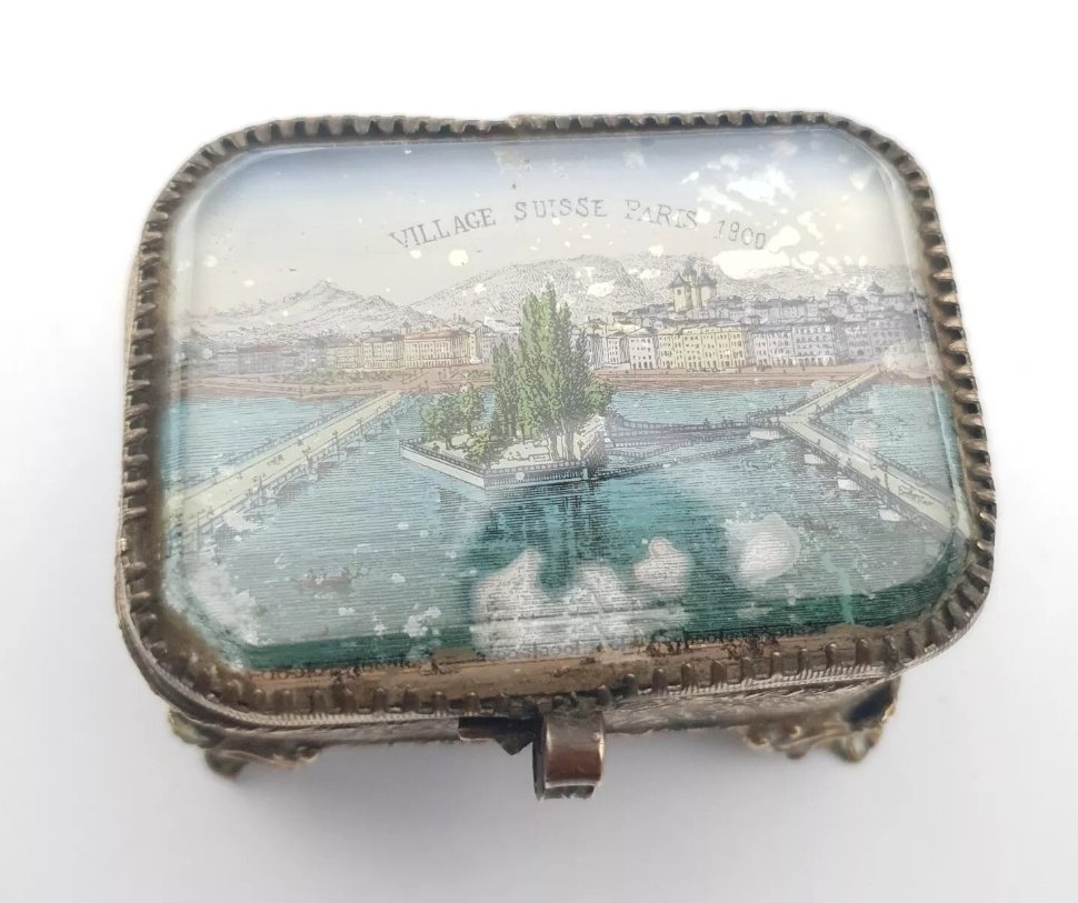 Antique Ormolu Jewellery Box French Casket
