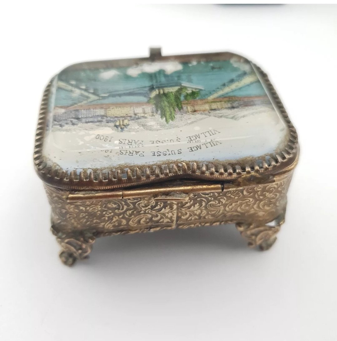 Antique Ormolu Jewellery Box French Casket