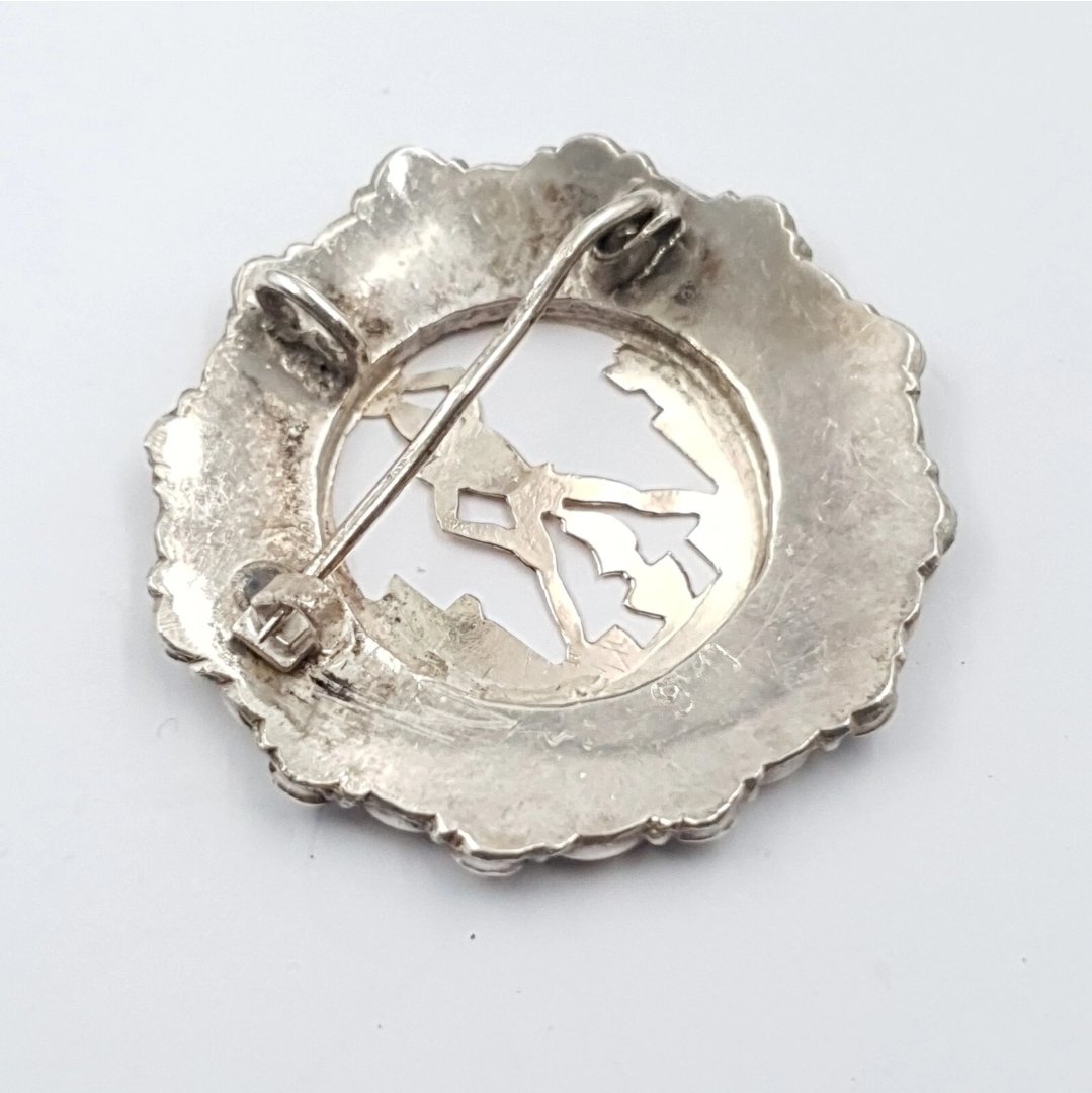 Art Deco Silver Gladiator Brooch Pendant C1930s - Image 4