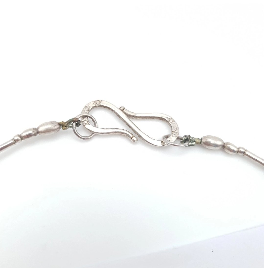Turquoise Nugget & Sterling Silver Necklace