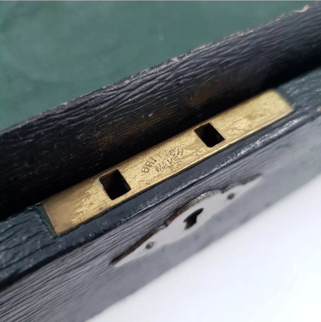 Large Edwardian Leather covered Jewellery Box