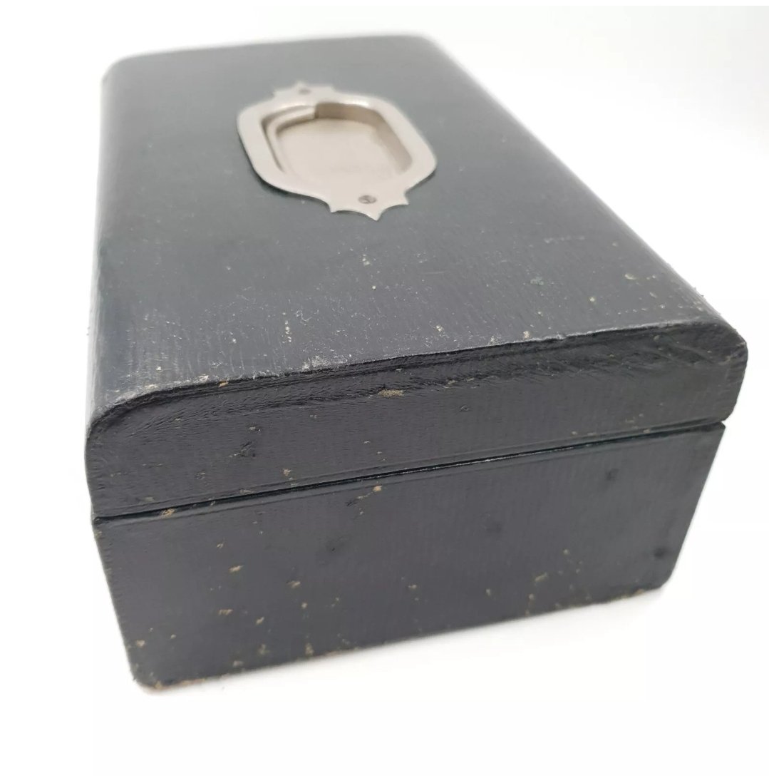 Large Edwardian Leather covered Jewellery Box
