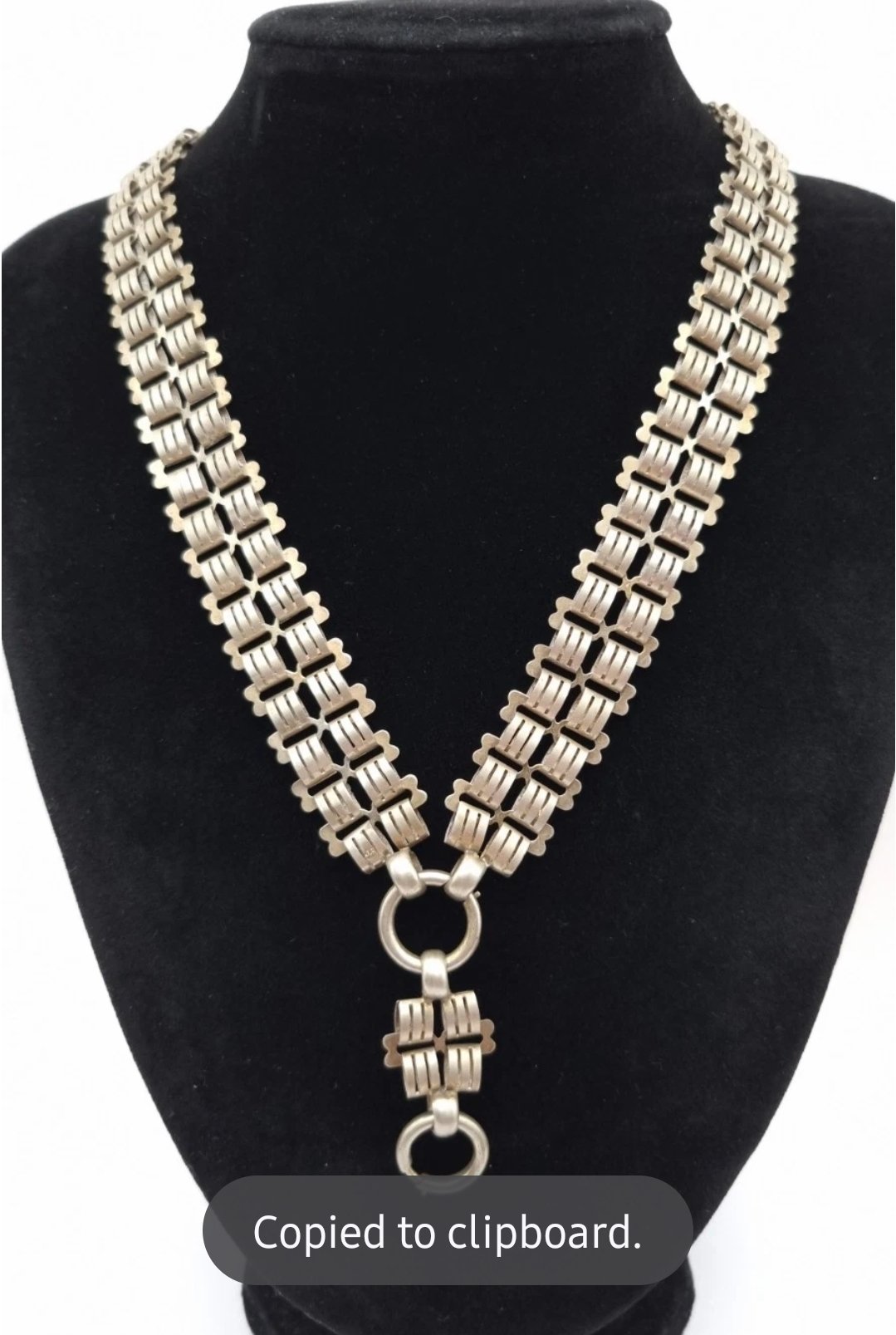 Antique Double Book Chain Necklace