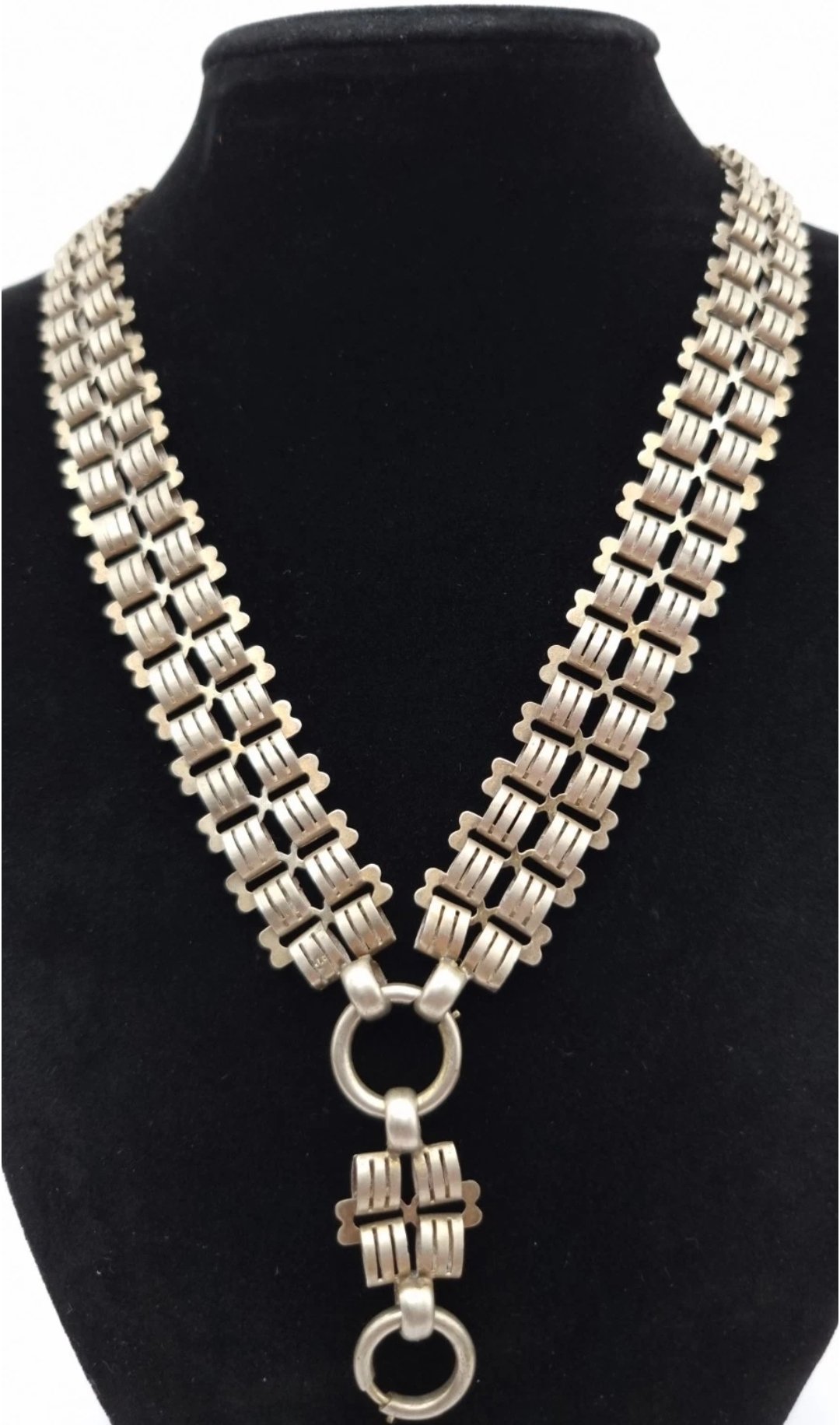 Antique Double Book Chain Necklace