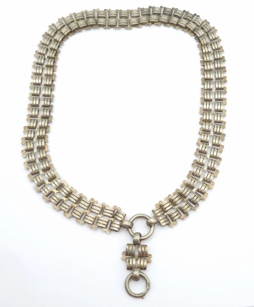 Antique Double Book Chain Necklace