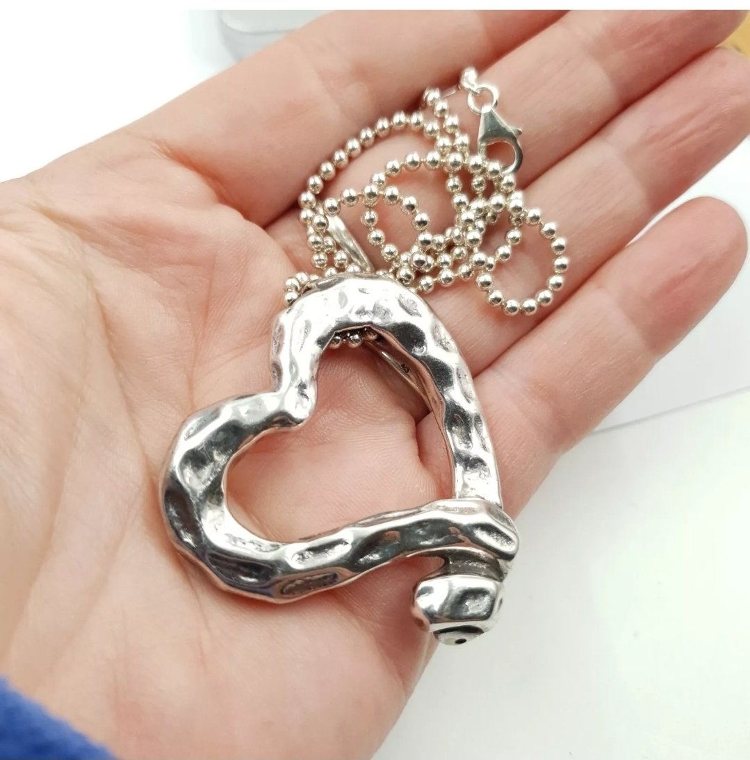 Rachel Galley Heart Pendant Sterling Silver Necklace