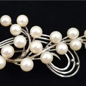 Sterling Silver Akoya Pearl Brooch