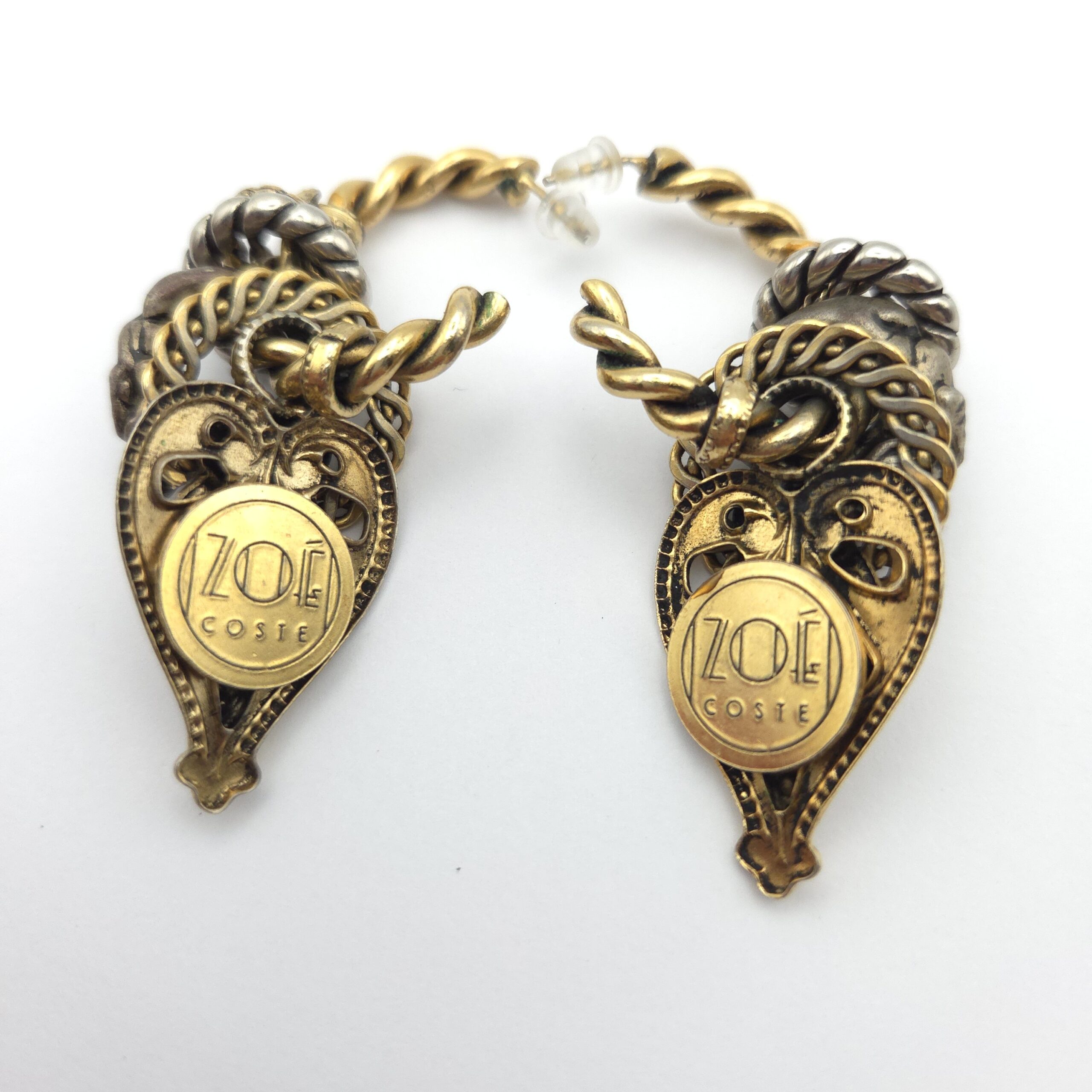 Zoe Coste Hoop Earrings Statement Etruscan