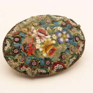Antique Micro Mosaic Brooch