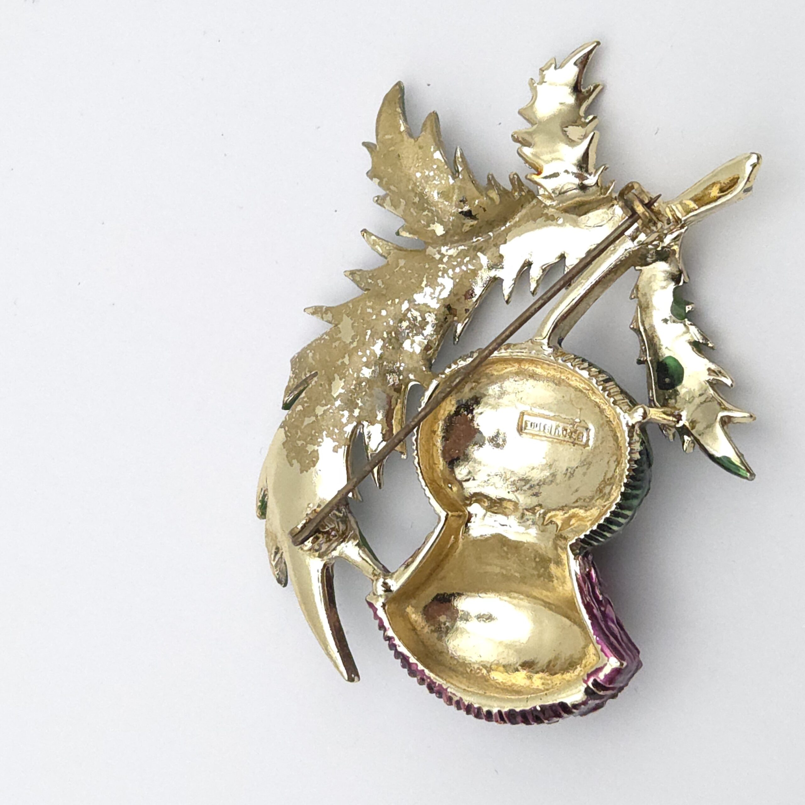 Exquisite Scottish Thistle Brooch Large