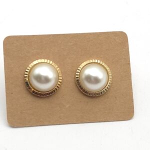 Mabe Pearl Gold Earrings 9ct Studs