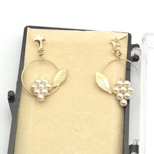 Gold Grape Vine Earrings