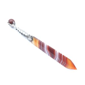 Agate Letter Opener with Eagle Claw Ball