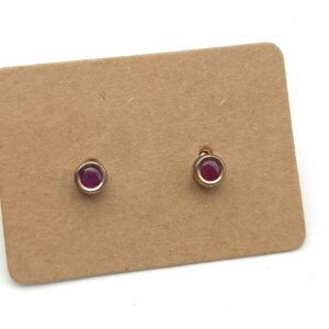 9ct Gold Ruby Stud Earrings